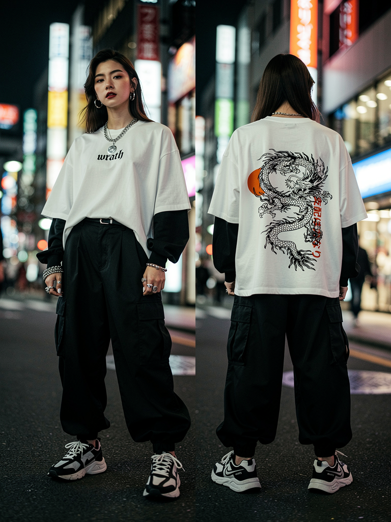 Sin of Wrath – Oversized Layered T-Shirt