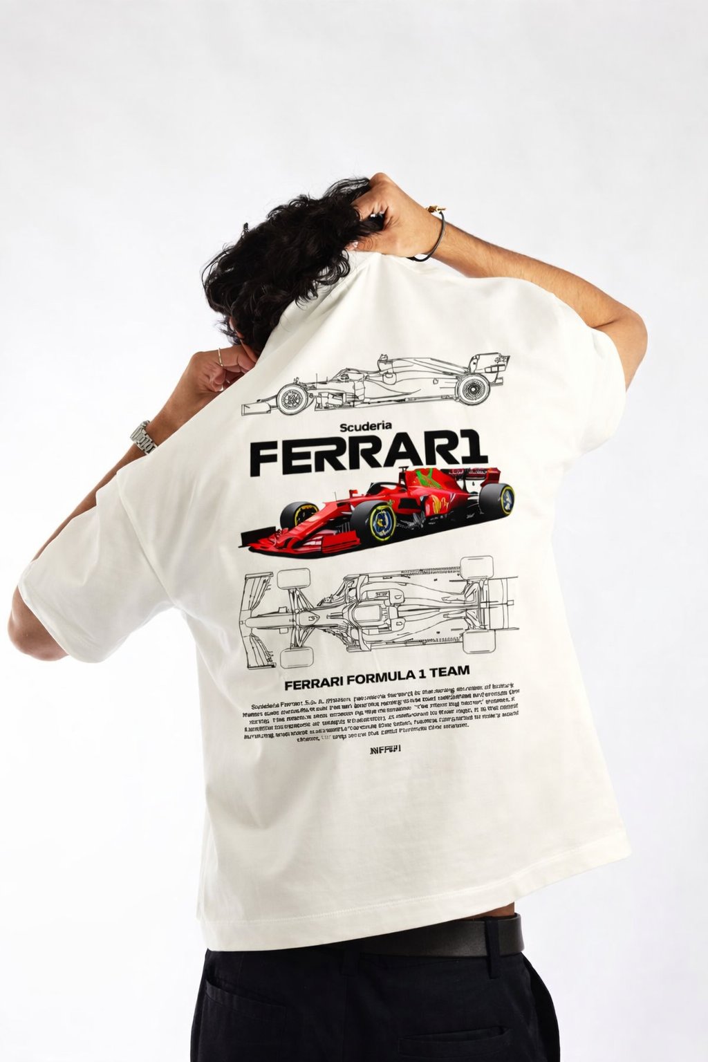Drift Series motorsport oversized t-shirts — Ferrari, KTM, Harley Davidson, Ducati — XTREET India